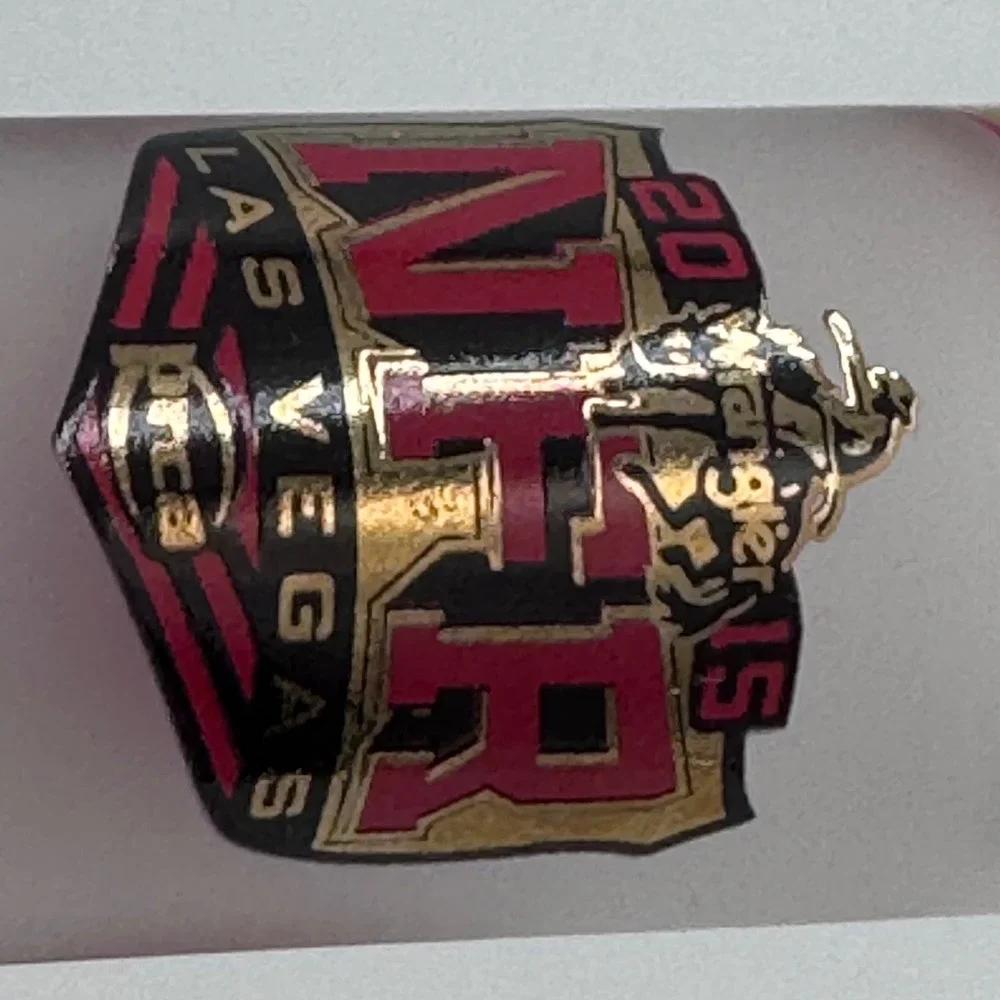 Wrangler NFR 2015 Las Vegas National‎ Finals Rodeo Frosted Tall Shot Glass PRCA